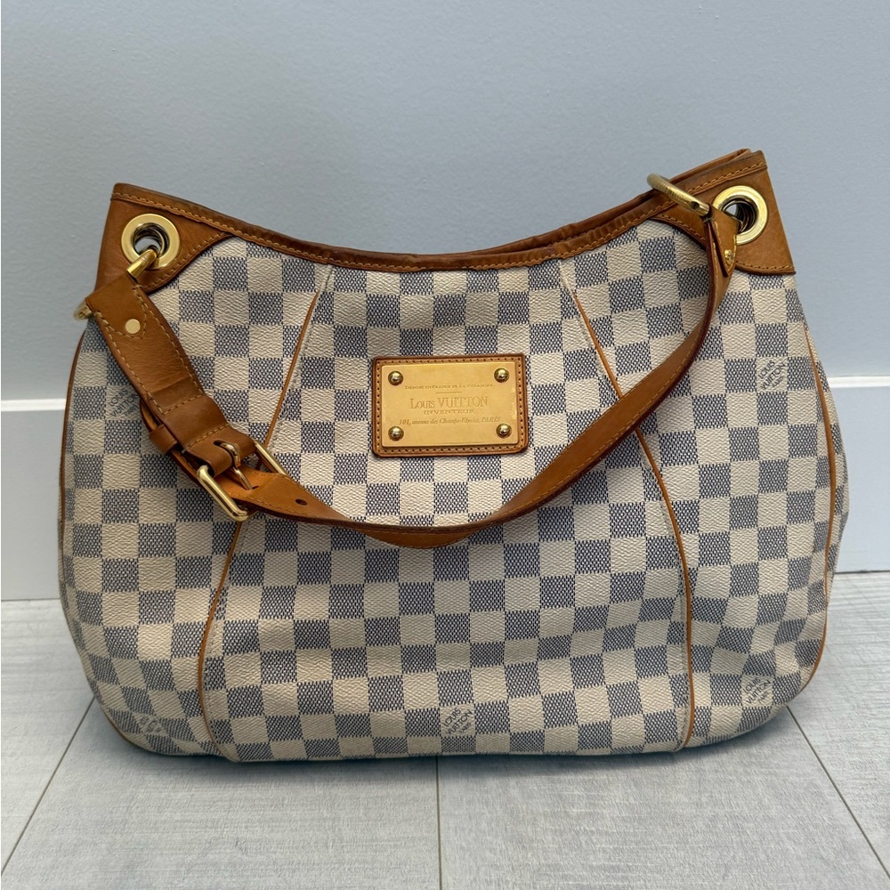 Louis Vuitton Galliera PM White Damier Azur Canvas Shoulder Bag N55215 10EB552